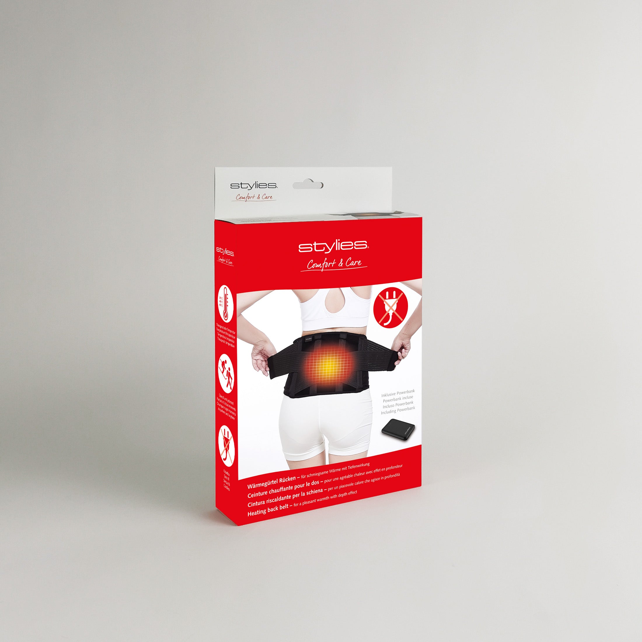 Wärmegürtel Rücken und Nieren Akkubetrieben, perfekt für Motorrad und Roller, Fahrrad