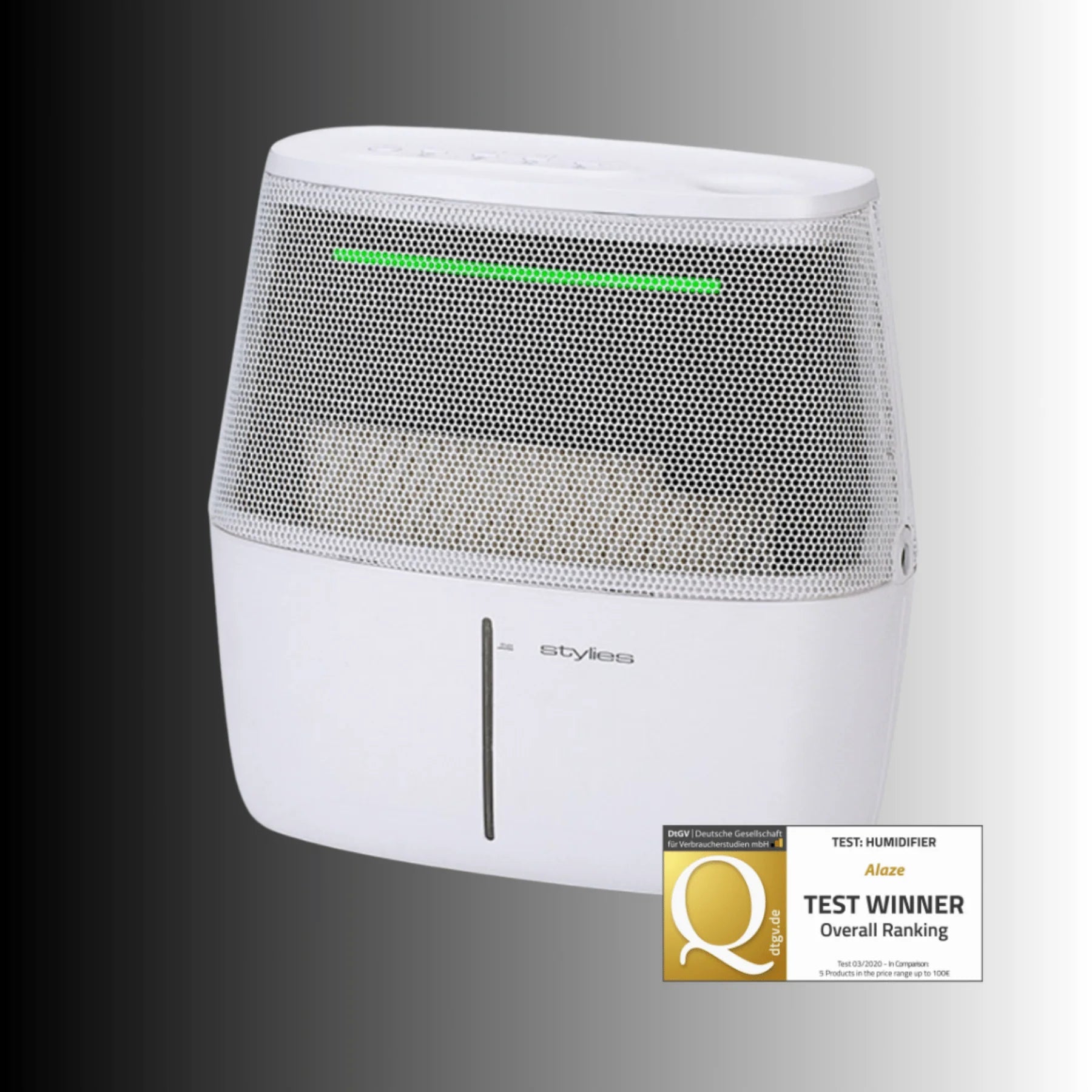 Alaze Luftbefeuchter Verdunster - Technologie Testsieger DtGV - Stylies - Store.de