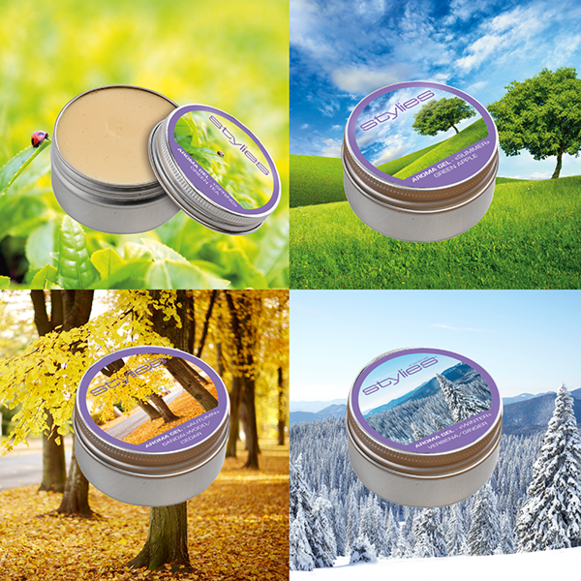 Zubehör Aroma Gels für Elara – Natürliche Düfte für 30 Tage trockene Beduftung