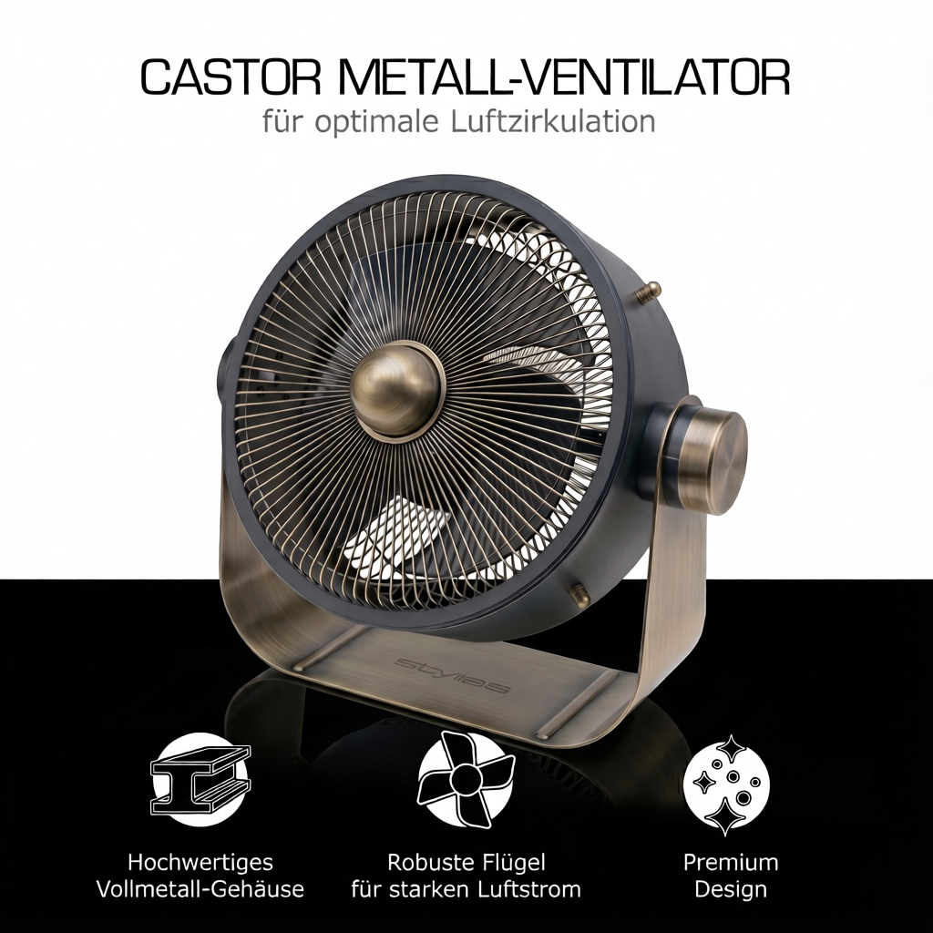 Castor Ventilator – test winner with performance &amp; elegant design