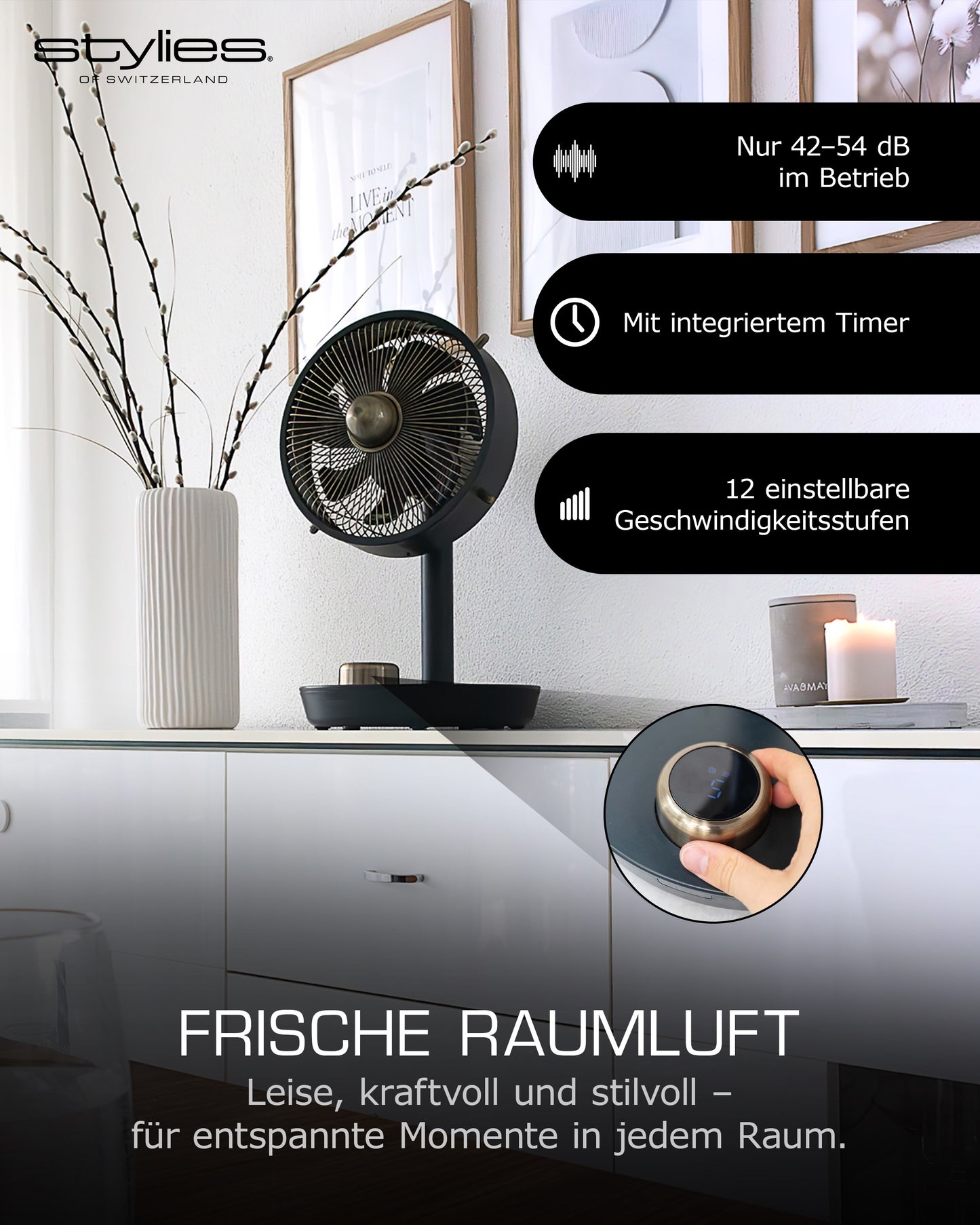 Cepheus Metall-Tischventilator - Testsieger