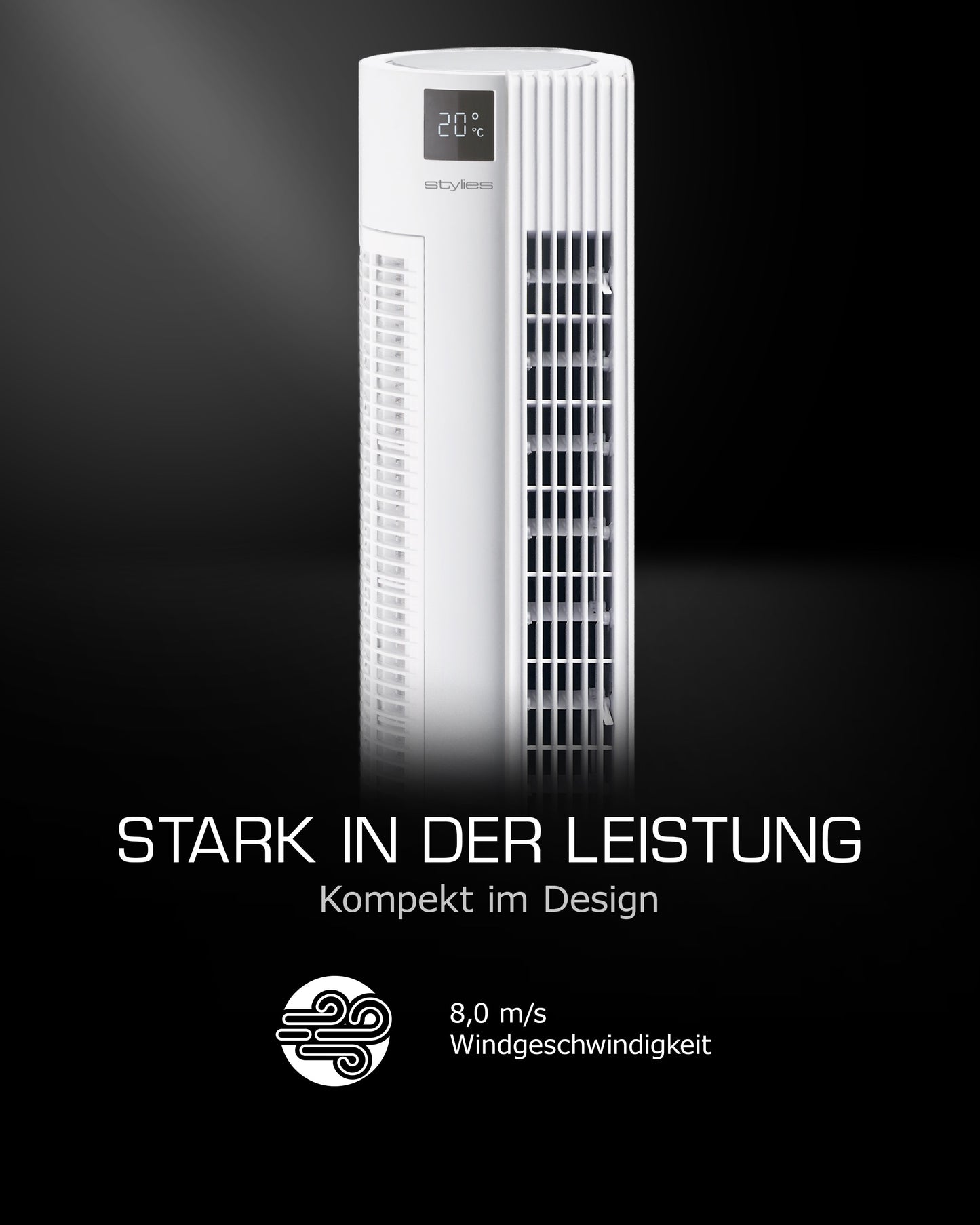 Ventilateur colonne Cygnus – Élégant, Silencieux & Puissant