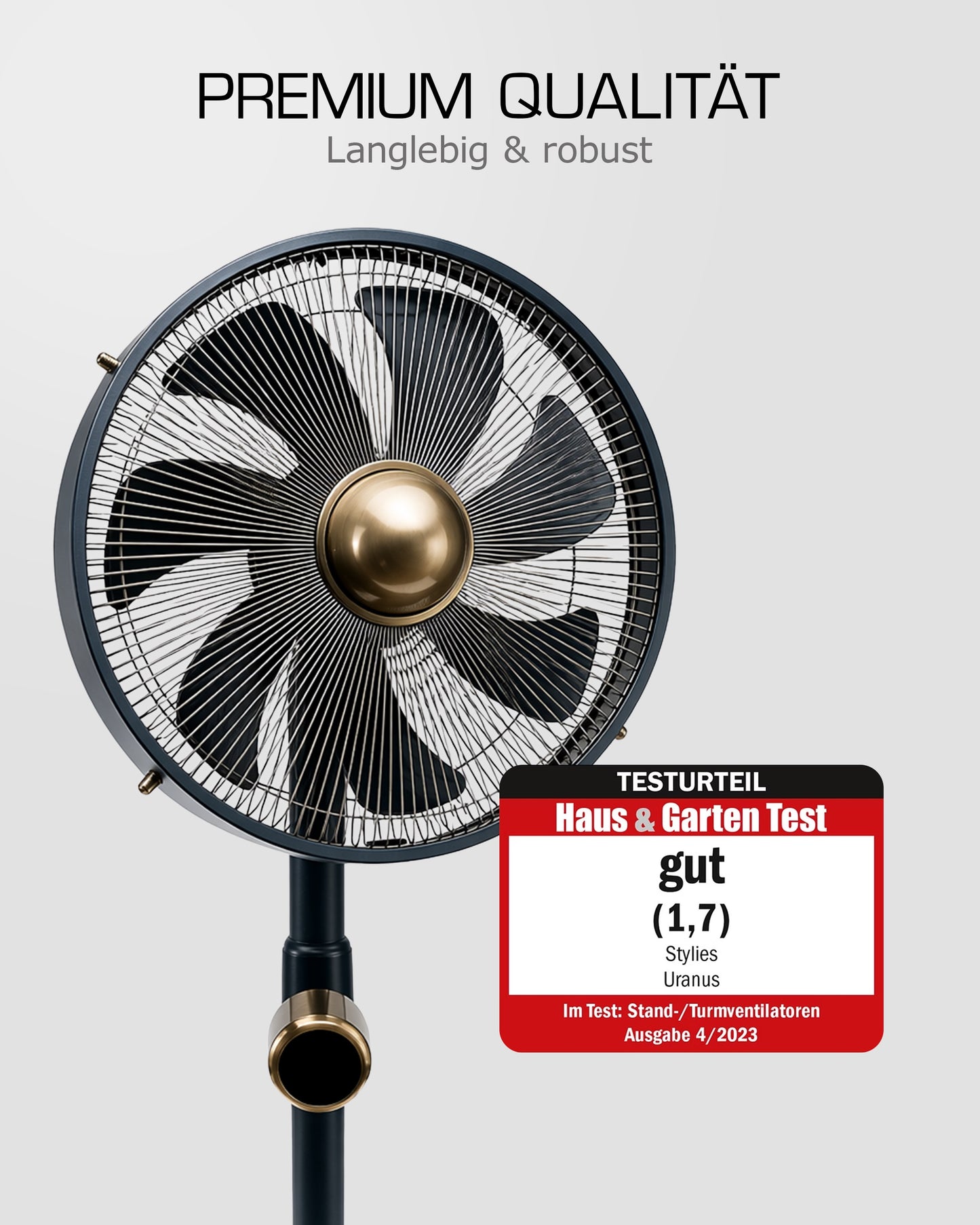Uranus Metall-Standventilator - Testurteil (Note 1,7)