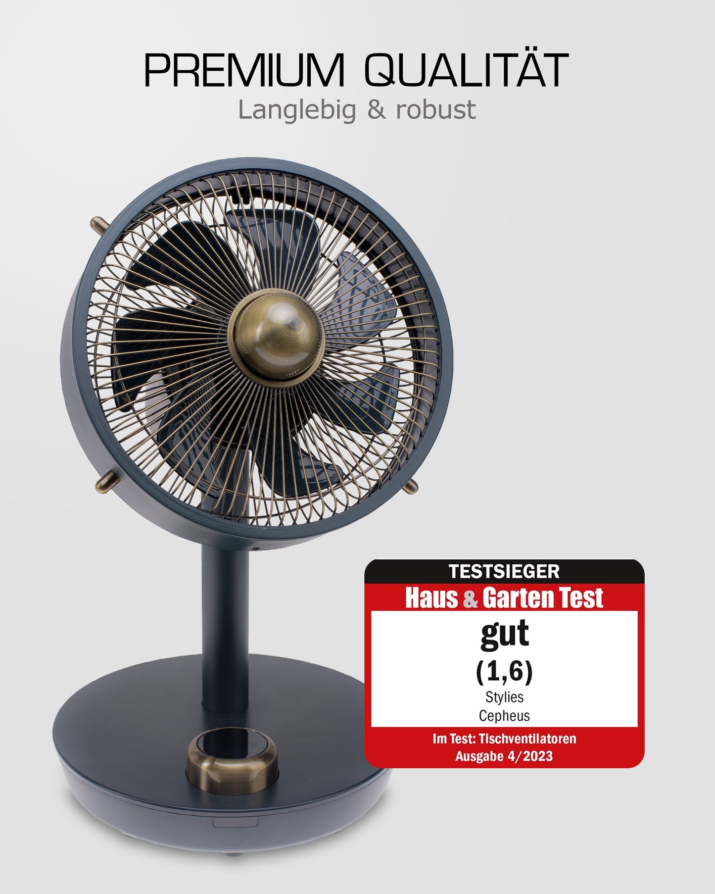 Cepheus Metall-Tischventilator - Testsieger