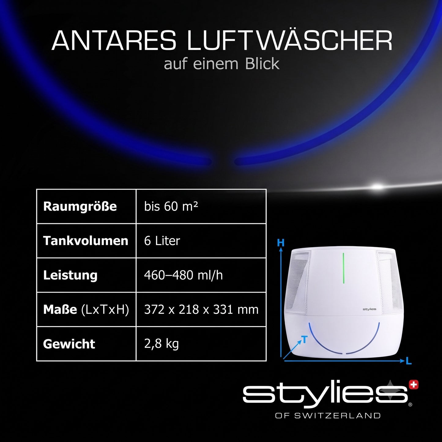 Antares 2-in-1 Luftwäscher