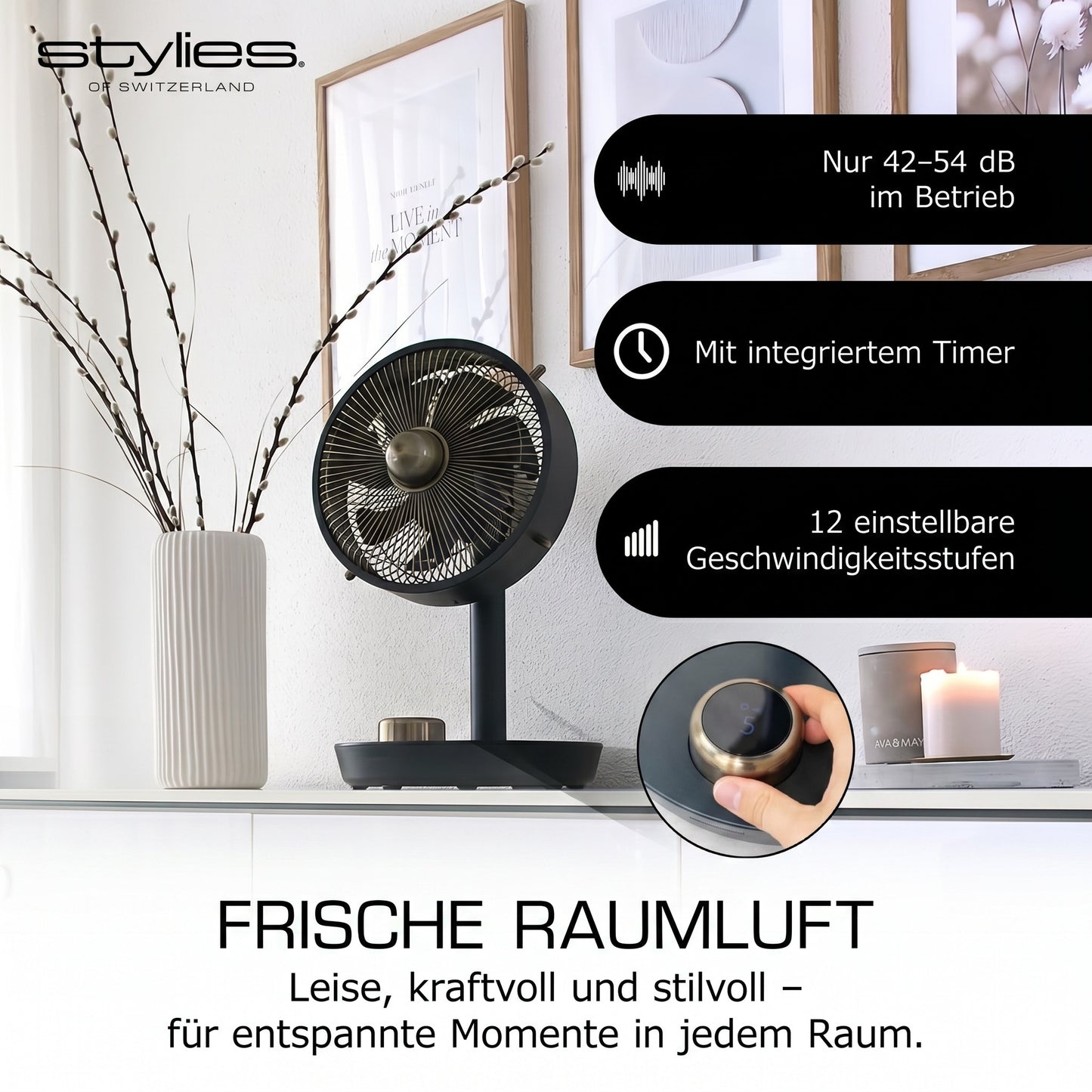 Cepheus Metall-Tischventilator - Testsieger