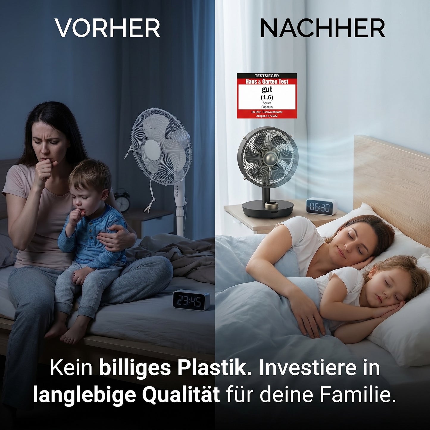 Cepheus Metall-Tischventilator - Testsieger