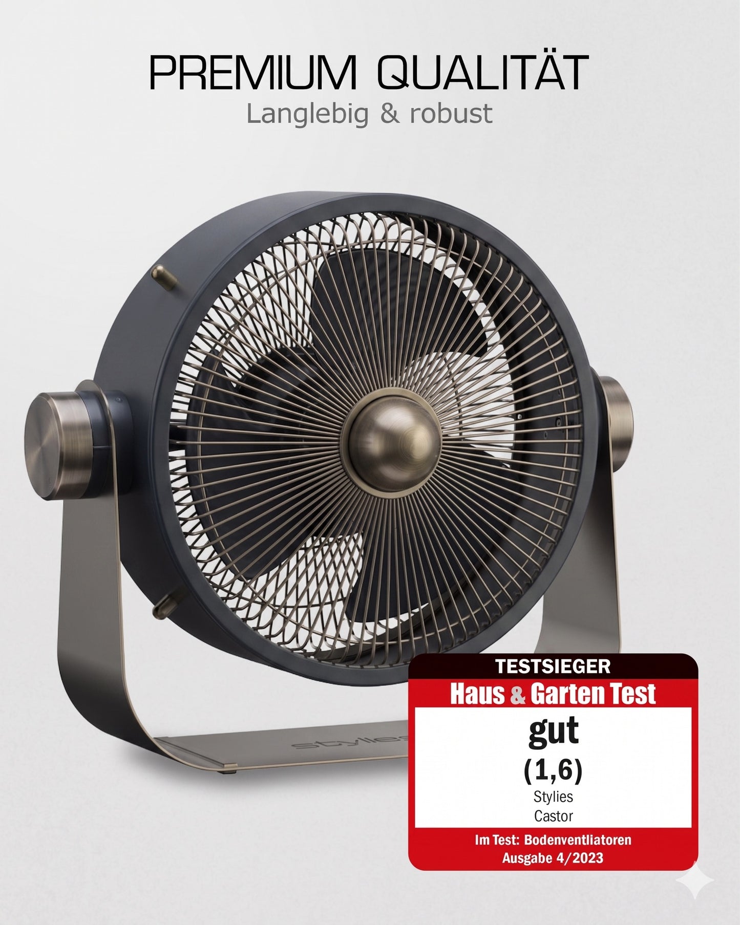 Castor Metall-Bodenventilator - Testsieger