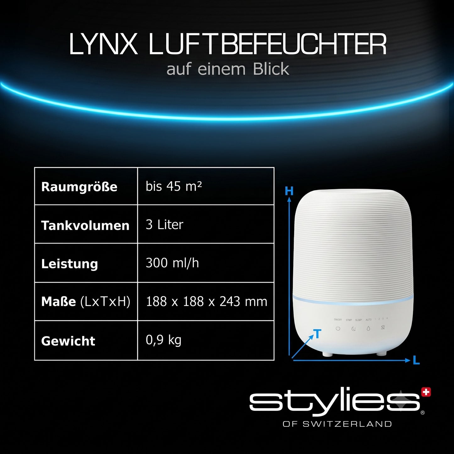 Lynx Ultraschall-Luftbefeuchter