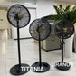 Titania Metall-Standventilator mit Fernbedienung