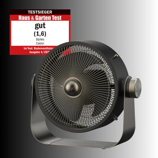 Castor Metall-Bodenventilator - Testsieger