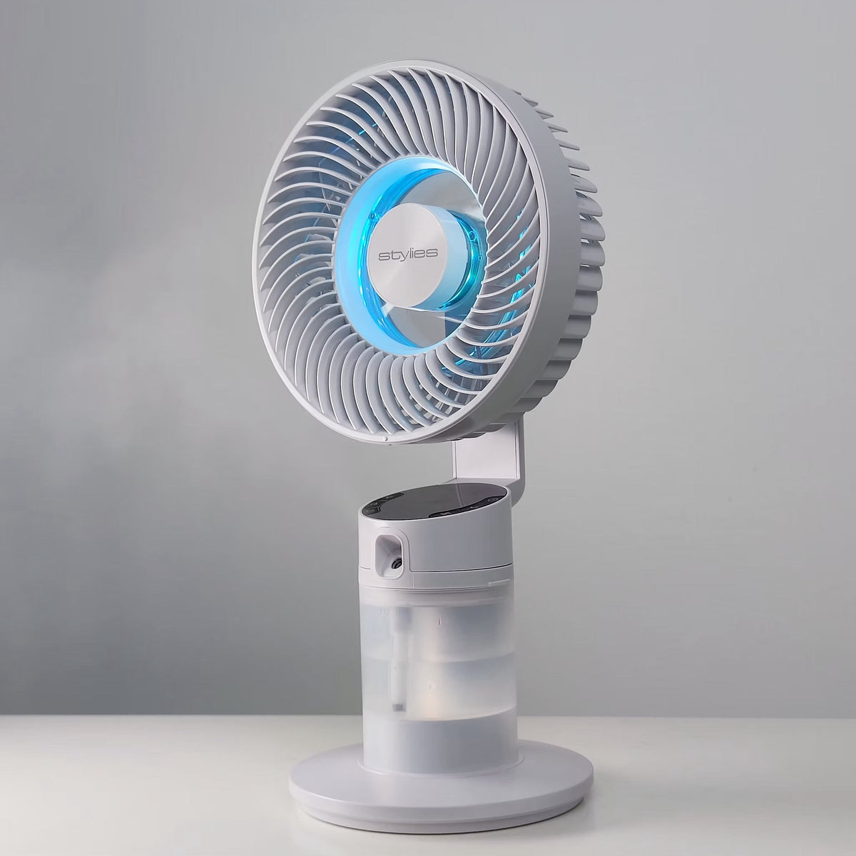 Dia 3-in-1 Akku-Tischventilator, Lüftkühler mit Ambientelicht