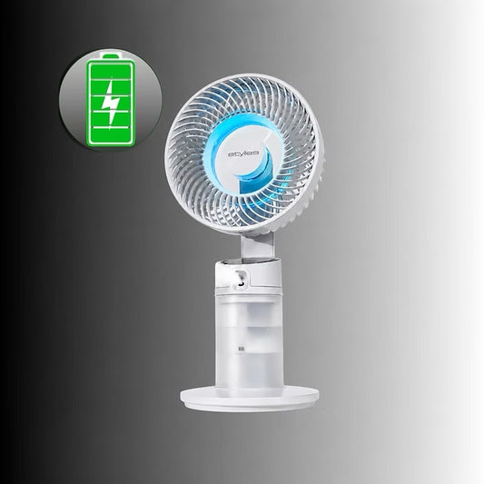 Dia 3-in-1 Akku-Tischventilator, Lüftkühler mit Ambientelicht