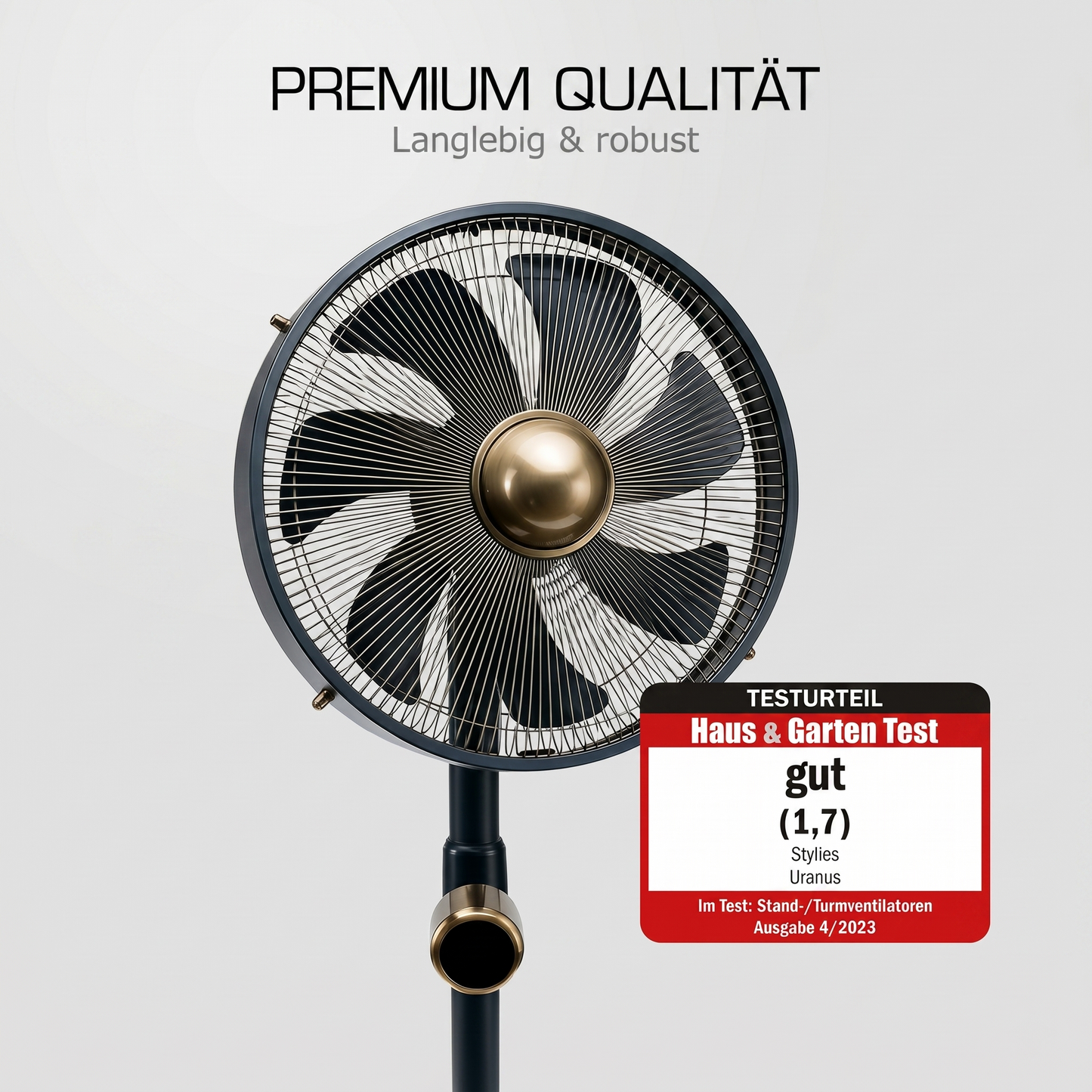 Uranus Metall-Standventilator - Testurteil (Note 1,7)