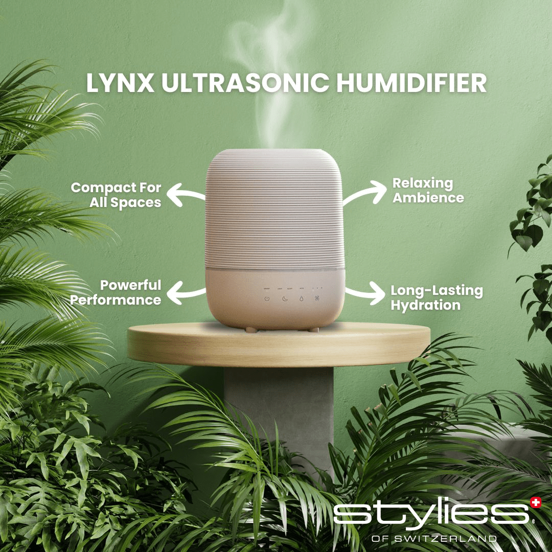 Lynx Ultraschall Luftbefeuchter – Kompakt, Hygienisch & Leistungsstark - Stylies - Store.de