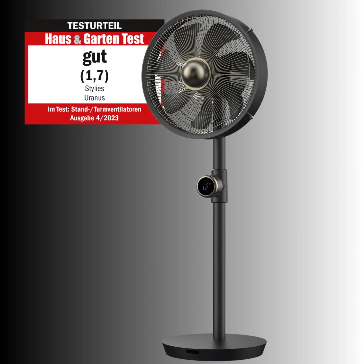 Uranus Metall-Standventilator - Testurteil (Note 1,7)